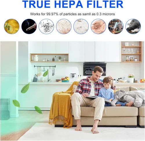 Miniatura 7 de Filtro HEPA H14 de repuesto compatible con purificador de aire Puroair 400, filtro de 4 etapas de carbón activado 3 en 1 limpieza de aire, 1 paquete