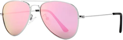 Miniatura 106 de Gleyemor Lentes de sol polarizados estilo aviador para niños y niñas, jóvenes, adolescentes, dos tamaños de 1.969 in y 2.047 in