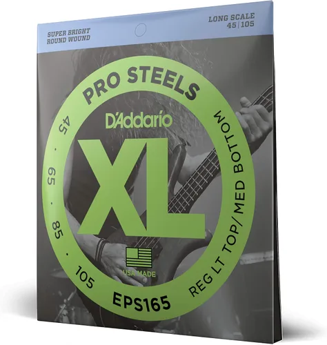 Miniatura 25 de D'Addario XL ProSteels - Cuerdas para bajo - EPS170-6SL - 6 cuerdas - Escala súper larga - Luz regular, 32-130