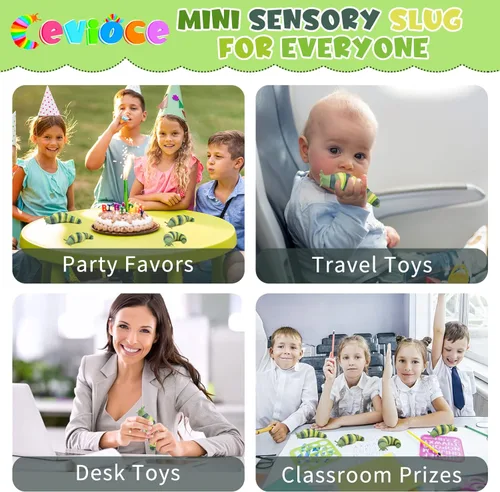 Miniatura 5 de Cevioce Babosa sensorial, mini babosa para adultos y niños, juguete sensorial para autismo, a partir de 3 años, relleno de Pascua (verde)