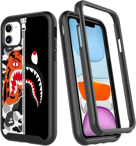 Miniatura 10 de Basketball King 23, diseño de jersey rojo, compatible con iPhone 11, funda de lujo a prueba de golpes, funda resistente de doble capa de TPU suave +