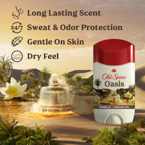 Miniatura 2 de Old Spice Dry Feel Desodorante antitranspirante para hombres, frescura de larga duración 24/7, protección contra el sudor y el olor 24/7, suave