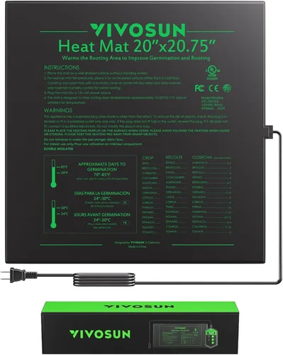 Alfombrilla de calor Vivosun durable impermeable. Almohadilla de calefacción cálido hidropónico.