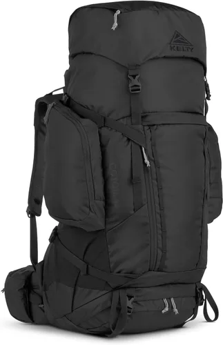 Kelty Coyote - Mochila de 60 a 105 litros, para hombre y mujer (actualización 2020) - Mochila de senderismo, mochilero, mochila de viaje, Negro