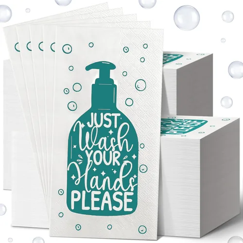Miniatura 11 de Yexiya 200 toallas de papel desechables para invitados, toallas de mano desechables para baño, servilletas decorativas de baño para tocador, boda