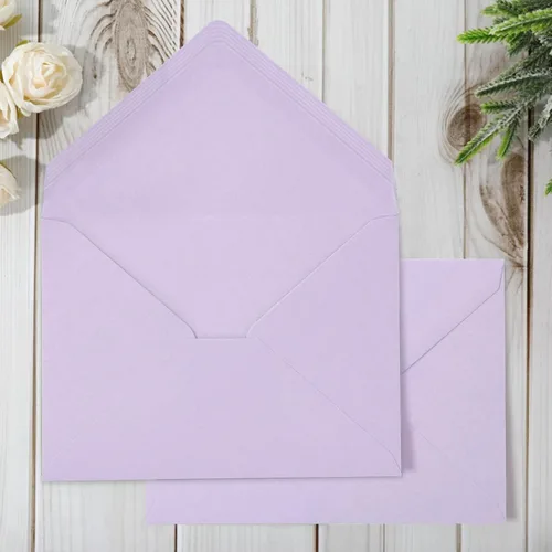 Miniatura 10 de Whaline Juego de 50 sobres de invitación A7, color verde salvia, sobres para tarjetas de felicitación, con solapa en V, fundas para tarjetas