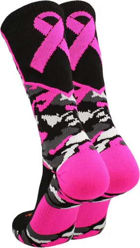 Miniatura 2 de TCK Woodland Camo Breast Cancer Awareness Crew Socks