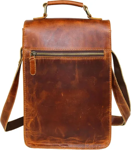 Miniatura 8 de Bolso de mensajero de cuero, bolso de hombro, bolso cruzado vintage para mujeres y hombres, bolso de lona para hombre, cartera de hombre