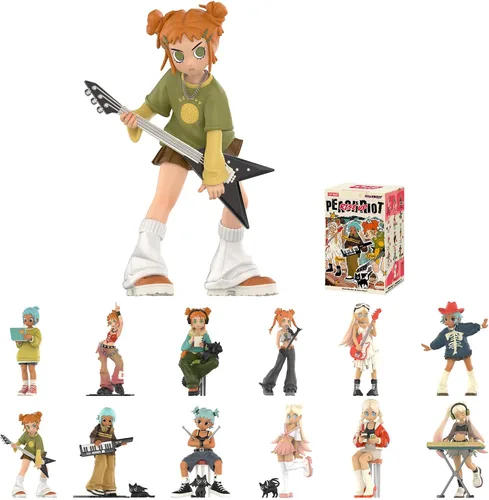 POP MART Peach Riot Rise Up Series Figuras, figuras de caja ciega de Peach Riot, figuras de acción de diseño aleatorio, juguetes coleccionables,
