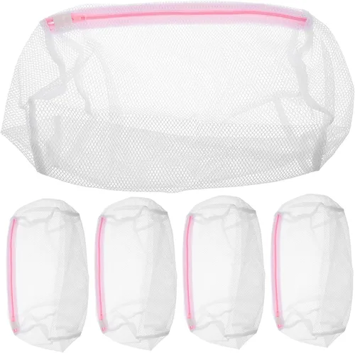 5 piezas de poliéster bolsa de ropa de malla bolsas de lavandería bolsas de lencería para lavar delicadas lavadora bolsa de lavandería bolsas de