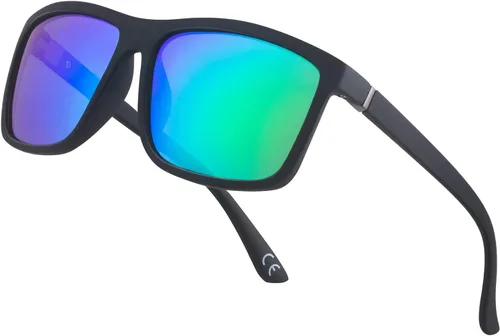 Miniatura 32 de Gafas de sol polarizadas deportivas para hombre, gafas de marco cuadrado NP1007