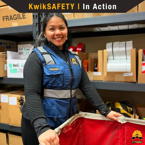 Miniatura 7 de KwikSafety - Multi-Color Safety Vest for Women Premium Reflective High Visibility Vest, ANSI Class Unrated Azul Ajuste Regular