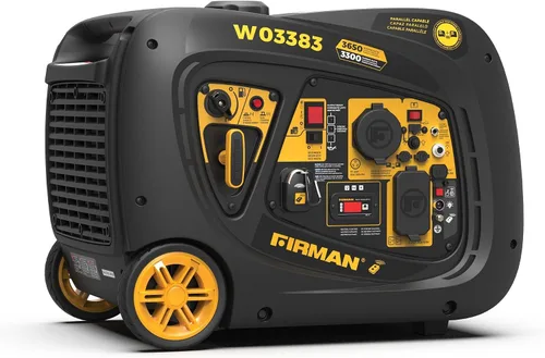 Miniatura 13 de FIRMAN Generador portátil con inversor de gas W03382, potencia de arranque eléctrico de 3650 W, silenciador silencioso de la serie Whisper, modo