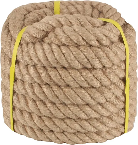 Cuerda de yute trenzada de manila, cuerda de yute natural, cuerda de cáñamo., Marrón