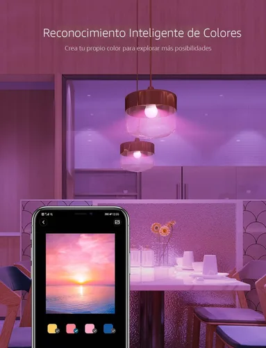 Miniatura 7 de Govee Bombillas inteligentes, bombilla que cambia de color, funciona con Alexa y Google Assistant, 16 millones de colores RGBWW, bombillas LED WiFi