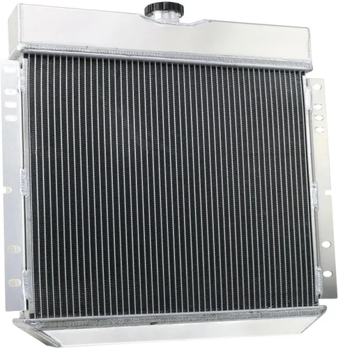 Miniatura 5 de Radiador de aluminio de 4 filas para Ford 1970-73 Maverick 1967-1970 Mustang 1971-1972 Mercury Comet 3.3L 4.1L 2.8L L6 Base de gas Grande 1968 1969
