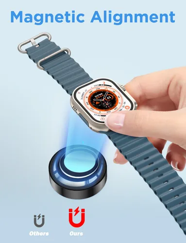 Miniatura 2 de Nuevo Actualizado para Cargador de Reloj USB Cargador Magnético iWatch Cargador Portátil de Carga Rápida Compatible con Watch Ultra2 Ultra/Serie