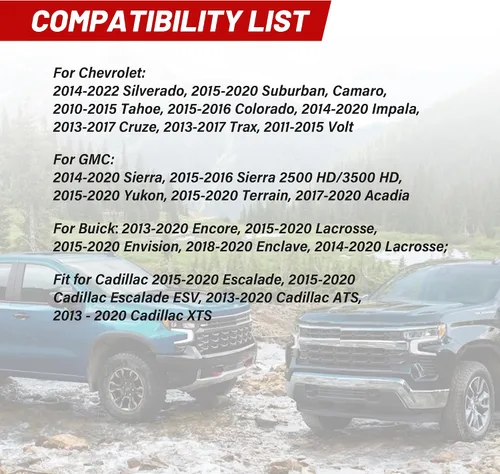 Miniatura 2 de RED WOLF Conector de arnés de cableado de altavoz de automóvil compatible con GMC Sierra Chevrolet Silverado Buick Enclave Cadillac Escalade Mount