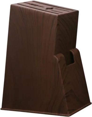 Soporte para cortador de cocina de grano de imitación, estante de almacenamiento de escritorio para herramientas de corte, organizador de ahorro de