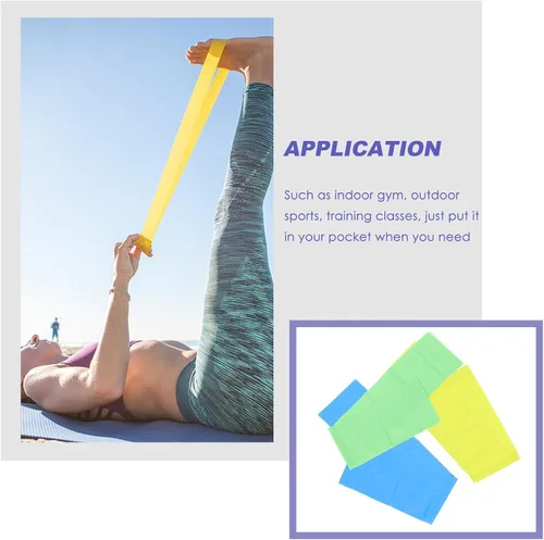 Miniatura 9 de MAGICLULU Yoga Resistance Bands 3pcs Set with Elastic Stretch Bands for Fitness Workout and Physical Therapy, Back and Shoulder Training, Sturdy