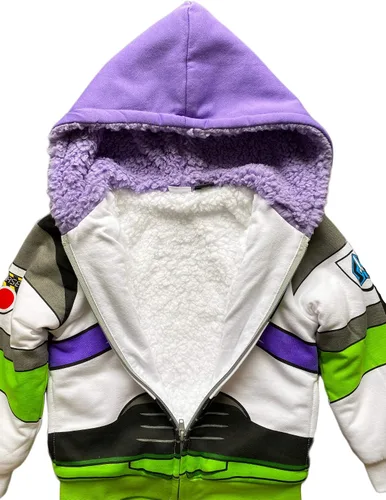 Miniatura 5 de Toy Story Buzz Lightyear - Sudadera con capucha de vellón Sherpa para niños pequeños