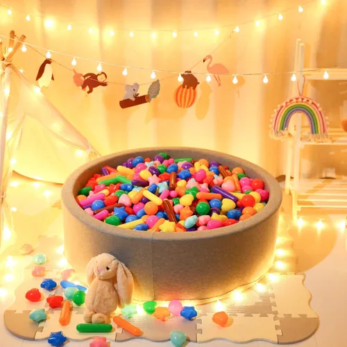 Miniatura 9 de Bolas para piscina de bolas STARBOLO para niños pequeños - 200 bolas coloridas para piscina de bolas a prueba de aplastamiento, bolas de plástico