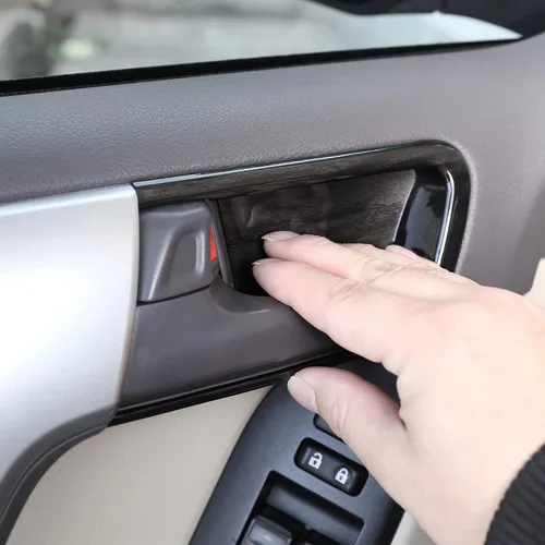Miniatura 4 de Cubierta de cuenco de puerta interior de automóvil ABS 4PS para Toyot@Land Cruiser Prado FJ150 150 2014 2015 2016 2017 2018 Accesorios interiores