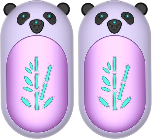 Miniatura 10 de Calentadores de manos recargables, paquete de 2, calentador de manos eléctrico de 6000 mAh, reutilizable, 20 horas de calentamiento de bolsillo