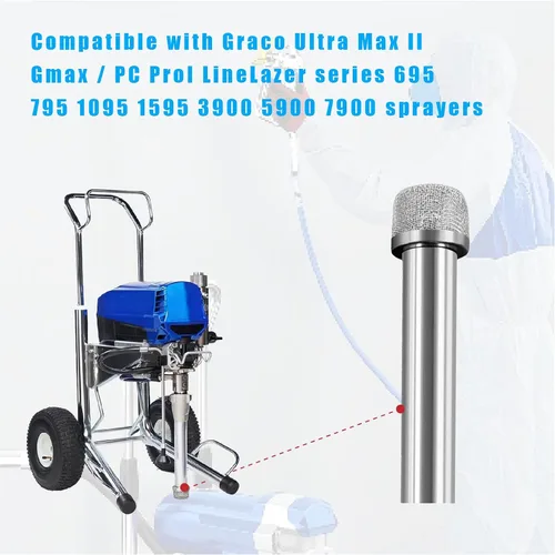 Miniatura 4 de Tubo de succión de pulverizador de pintura sin aire, compatible con máquina de pulverización sin aire Graco 695 795 3900 1095 1595 5900 7900