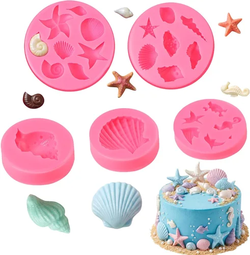 Miniatura 8 de Pimoys 4 moldes de flores y lazos para chocolate, moldes de chocolate con flores, molde de silicona para pastel, molde de caramelo de silicona