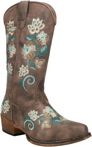 Miniatura 2 de Roper Women's Riley Floral Embroidery Snip Toe Boot