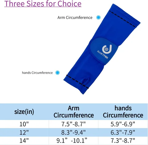 Miniatura 6 de HARTPOR Mangas de brazo de voleibol que pasan las mangas del antebrazo con almohadilla de protección y agujero para el pulgar para los jóvenes