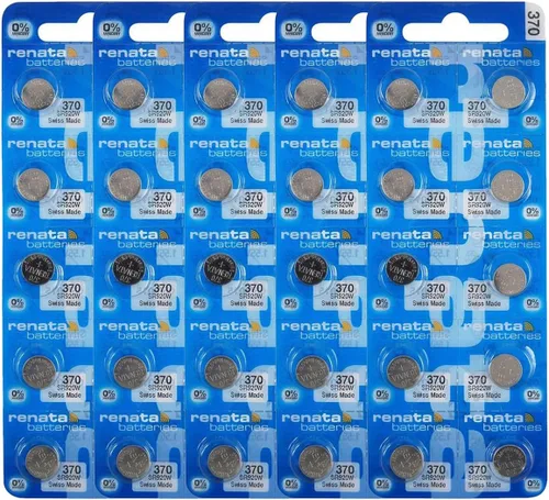 Miniatura 8 de Renata 370 SR920W Baterías – 1.55 V Óxido de Plata 370 Batería de reloj (2 unidades)