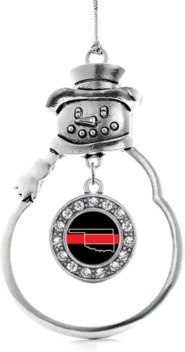Miniatura 61 de Inspired Silver - Roller Queen - Adorno de Navidad plateado - Adorno circular para árbol de Navidad con circonita cúbica - Decoración colgante
