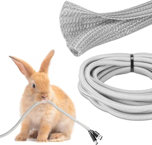 Miniatura 11 de JOTO Paquete de 1 funda de organización de cables, sistema organizador de cables de 10 pies con cremallera para TV, computadora, oficina