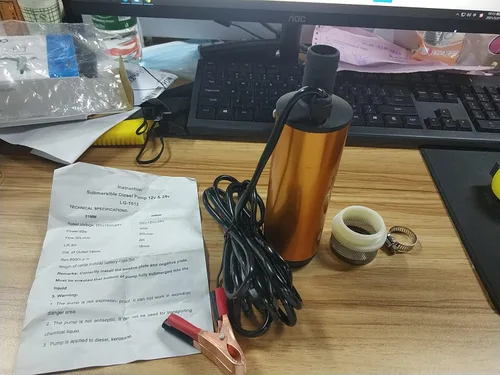 Miniatura 2 de Bomba sumergible eléctrica, bomba de sumidero eléctrica, bomba de transferencia de agua portátil Mini 12V 2.008 in DC 30L/min para agua de queroseno