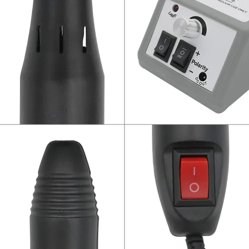 Miniatura 7 de Taladro eléctrico de uñas para uñas acrílicas, pluma de manicura profesional USB con 6 brocas intercambiables para uñas