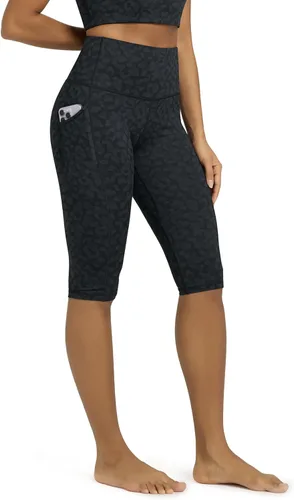 Miniatura 27 de ODODOS - Leggings capri de cintura alta para mujer con bolsillos, control de abdomen, no se transparentan, para entrenamiento atlético, running