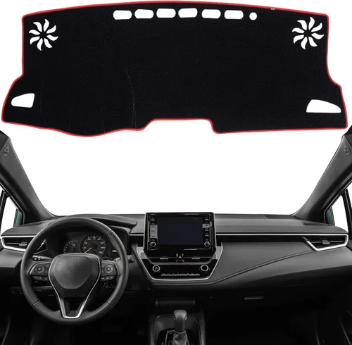 Miniatura 21 de Alfombrilla Cobertora para Salpicadero Compatible con Toyota Sienna 2010-2004 (Sin Modelos HUD), Alfombrilla Antirreflejos para Salpicadero