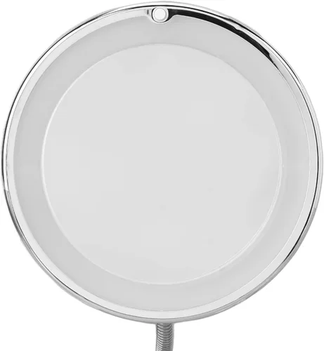 Miniatura 9 de Espejo de aumento giratorio de 360°, funciona con pilas, aumento de 10X, flexible, inalámbrico, cuello de ganso, luz de relleno LED, ventosa, cuello
