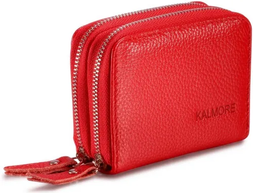 Miniatura 2 de Women's Leather RFID Secured Spacious Cute Zipper Card Wallet Small Purse