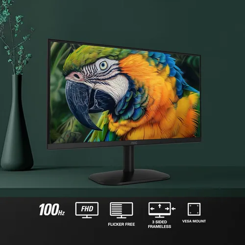 Miniatura 4 de AOC 22B2HM2 Monitor LED Full HD de 22 pulgadas (1920 x 1080) 100Hz, sincronización adaptativa, VGA x1, HDMI x1, sin parpadeo, luz azul baja, listo