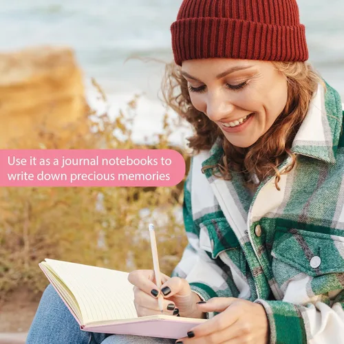 Miniatura 6 de Honoson 20 Pack Lined Journal Notebooks A5 Hardcover Executive Notebook 5.5" x 8.3" PU Leather Wide Ruled Journals Bulk with Elastic Band for Home
