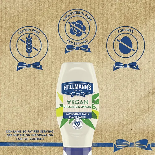 Miniatura 7 de Hellmann's Aderezo vegano y untar para una rica alternativa cremosa a base de plantas a Mayo Vegana del mismo gran sabor, a base de plantas, libre