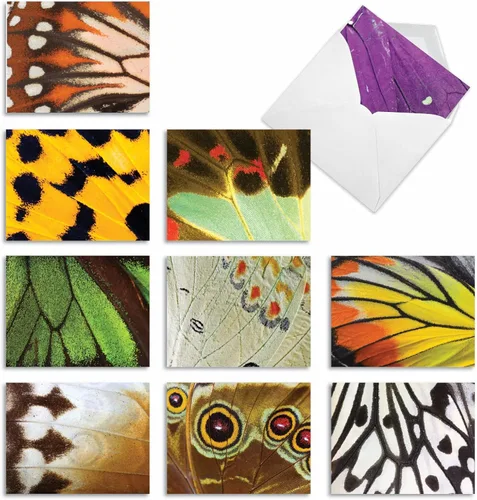 Miniatura 9 de The Best Card Company - 10 tarjetas de agradecimiento en caja con sobres, juego de papelería de agradecimiento de animales para hombres, mujeres