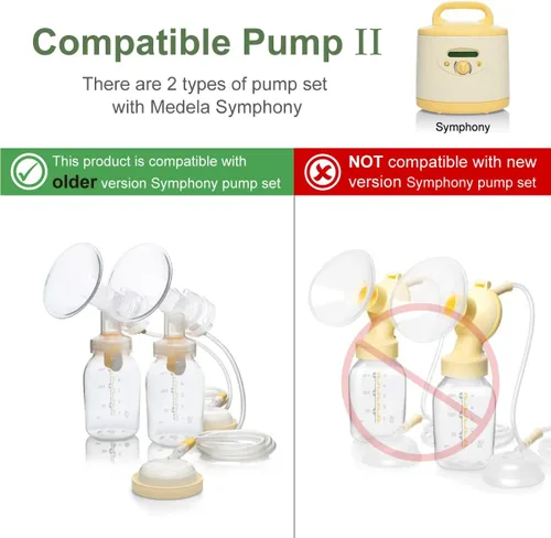 Miniatura 3 de Maymom Pump Parts - 2 protectores de pecho desmontables (0.669 in) con membrana de válvula y conector Maymom compatible con piezas de extractor