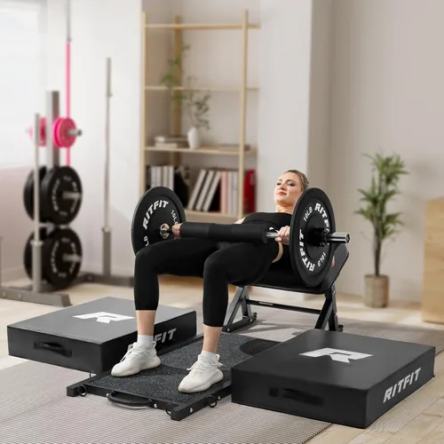 Miniatura 9 de RITFIT Olympic Barbell 4ft/6ft - 2 Inch Weight Bar for Strength Training, Weightlifting, Squat, Deadlift, Bench Press, Curl, Overhead Press