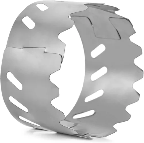 Miniatura 9 de HUIOP Estufa, Mini Estufa Portátil de Aleación de Aluminio con Tapa y Parabrisas de Acero Inoxidable para Acampar al Aire Libre Senderismo Mochilero