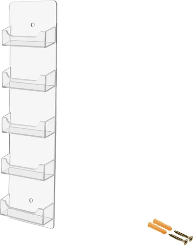 Miniatura 12 de Marketing Holders Tarjetero Horizontal Montaje en Pared Multi 15 Bolsillo Premium Acrílico Transparente Claro