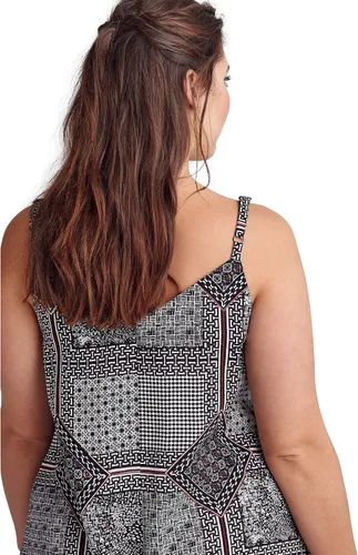 Miniatura 4 de Ellos Vestido con dobladillo de punto en talla grande para mujer